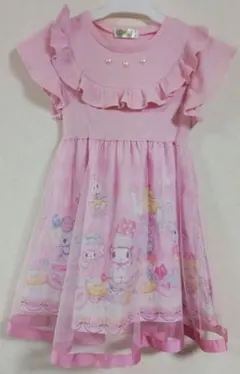 エコネコ My Melody コラボゆめかわ半袖ワンピース 120cmのサムネイル