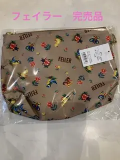 新品未使用⭐︎FEILER ハイジ巾着ポーチ ホワイト⭐︎阪急梅田本店限定