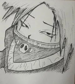 HUNTER×HUNTER フェイタン　色紙　手描きイラスト