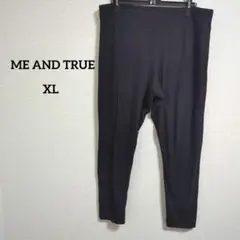海外古着 TIME AND TRUE ブラック 黒 スパッツ XL
