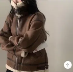 nugu ムートンジャケット ブラウン