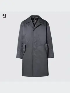 美品 UNIQLO ＋J　ジルサンダーコラボ　ステンカラーコートM ダークグレー