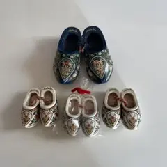 オランダ木靴ミニチュアセット（青・白）