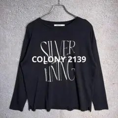 COLONY 2139 スマートロゴプリント長袖Tシャツ ブラック F