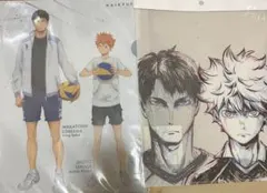 ハイキュー　クリアファイル　牛島　日向
