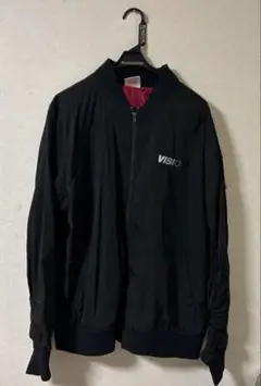 VISION ブラック ナイロンジャケット