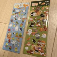 ファンタジーシール　シマエナガシール　柴犬シール　匿名発送