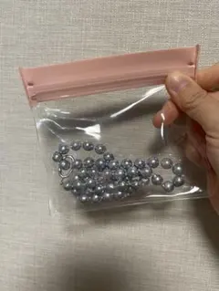 シルバーブルー 7-8mm微バロックパール ネックレス