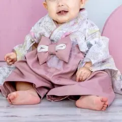 DEshop DE ベビー袴　80 リバティ　イルマ　初節句　お食い初め