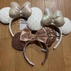 ディズニー ミニー 耳カチューシャ 3個セット