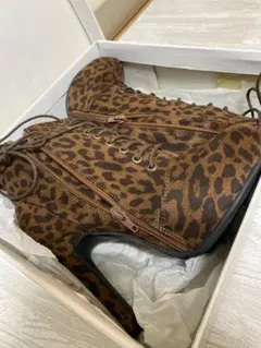 ヒョウ柄 ブーツ