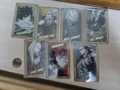 ヒロアカ展 箔押しクリアカード プロヒーロー　9枚セット