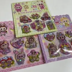 【即日発送】ラスト①ラブブ しゃかしゃかうるちゅるウォーターシール３枚