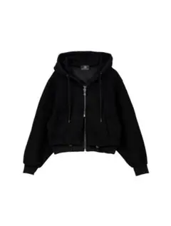 【Rosen Kreuz】layered crop double zip up