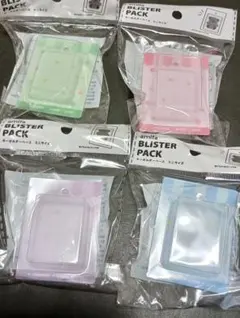 amifa ブリスターパック キーホルダーベース ミニサイズ 4色セット　セリア