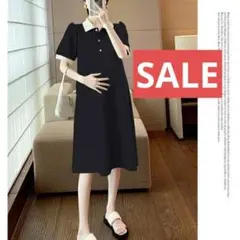 マタニティワンピース　シンプル　韓国ファッション　妊婦　産後のサムネイル