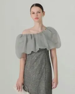 Leja オフショルダー パーティードレス