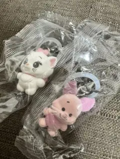 ディズニーキャラクター ふわふわめじるしアクセサリー マリー ピグレット