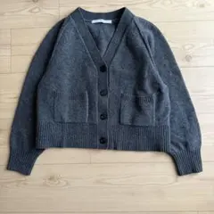 FRAMeWORK ウールカシミヤカーディガン　チャコールグレー