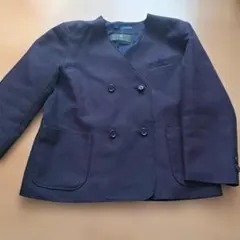 120A 鳩サクラ ネイビー ダブルブレスト スーツ