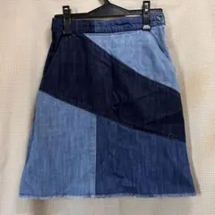 ダブルクロゼット レディース デニムスカート インディゴ染め S
