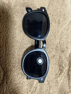 ブラック ラウンド型 サングラス