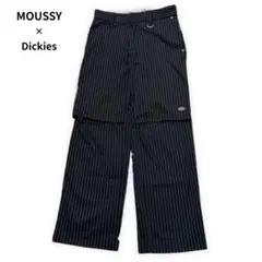 MOUSSY×Dickies KNEE SLIT ワークパンツ ストライプ 2