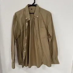 無印良品　ベージュ Lサイズ 長袖シャツ