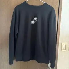 黒のスウェット NO FEAR スケートボード刺繍