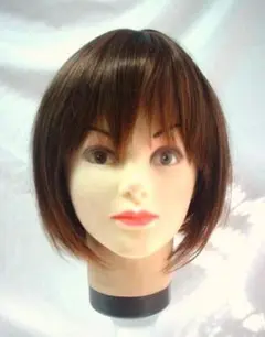 処分品です倉庫臭有るかも◆小ぶり女性落ち着きブラウンウィッグ2267 25ｃｍ
