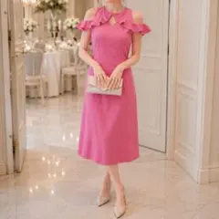 a5　新品　IVANKA TRUMP　ワンピース　オフショル　ドレス　XLのサムネイル