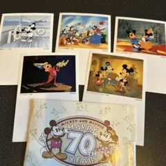 ミッキーマウス 70周年記念 絵入りハガキ