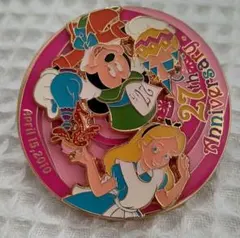イースター 不思議の国のアリス 27周年 ディズニーランド ピンバッジ ミッキー
