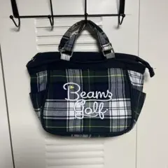 BEAMS GOLF カートバッグ チェック柄