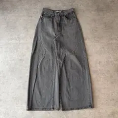 COCODEAL ワイドデニムパンツ ハイウエスト バギー 大人カジュアル