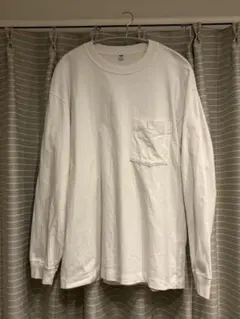 ホワイト長袖シャツと半袖Tシャツセット