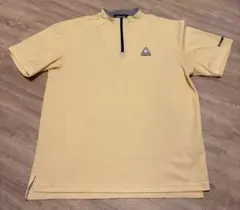 le coq sportif ゴルフ ハーフジップ シャツ イエロー メンズ Lのサムネイル