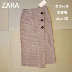 【新品タグ付き】ロングラップタイトスカート 千鳥格子柄 XSのサムネイル