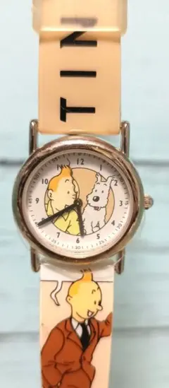 TINTIN タンタン クォーツ 腕時計 スクエア フランス製 レア 希少 TINTIN タンタン クォーツ 腕時計 スクエア フランス製 レア 希少