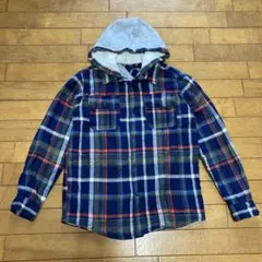 TOMMY HILFIGER★フード付きネルチェックシャツ♠︎サイズ12-14