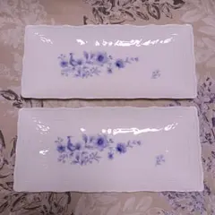 【SALE！】未使用　ノリタケ　ロワゾブルー　プレート　2枚　シェールブラン