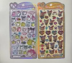 正規品　うるちゅるポップシール　2種セット　オバケーヌ✖️サンリオ　日焼けウサハナのサムネイル