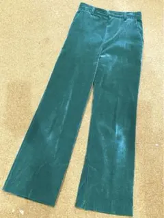 マカフィー コーデュロイ パンツ S〜M エメラルドグリーン 緑