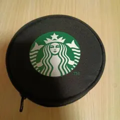 Starbucks 円形コインケース ブラック