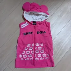 BABY DOLL ミッキー フード付きベスト 110