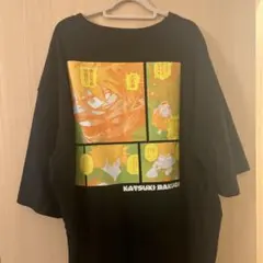 ヒロアカ爆豪勝己　ポケット付きビッグシルエットTシャツ　“HEROES”