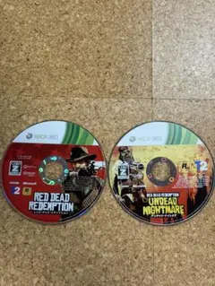 2枚セットXbox360 レッドデッドリデンプション + アンデッドナイトメア