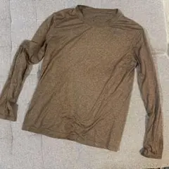 ナイキ　ランニングシャツ　ブラウン 長袖Tシャツ S