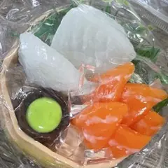 Dodomi 塩系 スクイーズ 刺身 居酒屋 海鮮 サーモン リアル