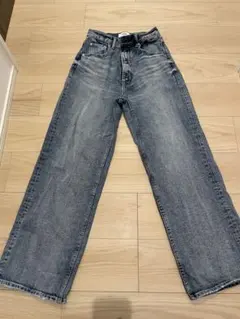 AZUL by MOUSSY ハイウエストワイドデニムパンツ M